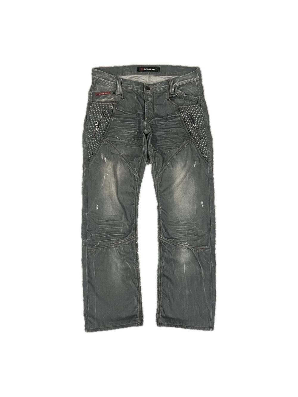 Givenchy Men's Grey and Black Jeans